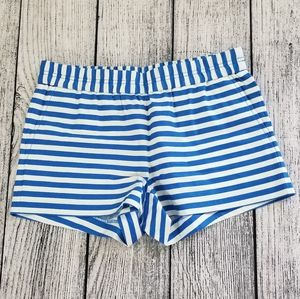 J Crew Blue & White Striped Shorts